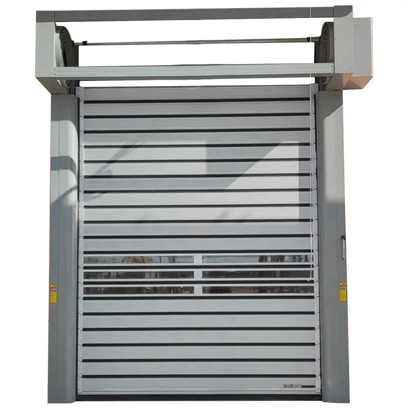 Industrial Automatic Spiral Aluminum Metal Thermal Insulated High Speed Fast Acting Rapid Rise Overhead Roll up Door