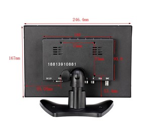Monitor lcd IPS de 10 pulgadas de tamaño pequeño, pantalla ancha de 10,1 pulgadas con BNC VGA USB para cajero - Product Image 4