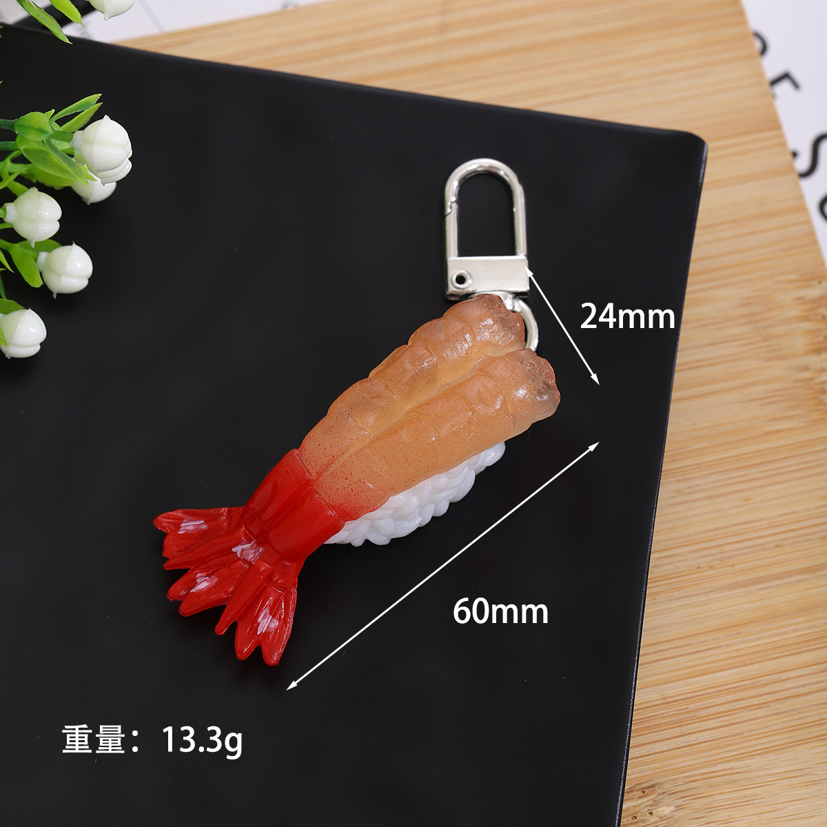Hebilla de sushi de cola de camarón
