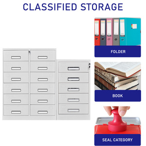 Kim loại dọc tủ tập tin 3,<span class=keywords><strong>4</strong></span>,5 ngăn kéo tủ tập tin với khóa cho văn phòng nhà - Product Image 4