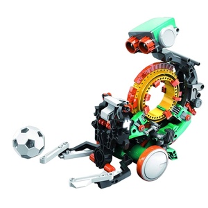 HS 5 en 1 bloques de construcción de juguete electrónico de plástico de dibujos animados con modelo de Robot programación mecánica Emo China para niños