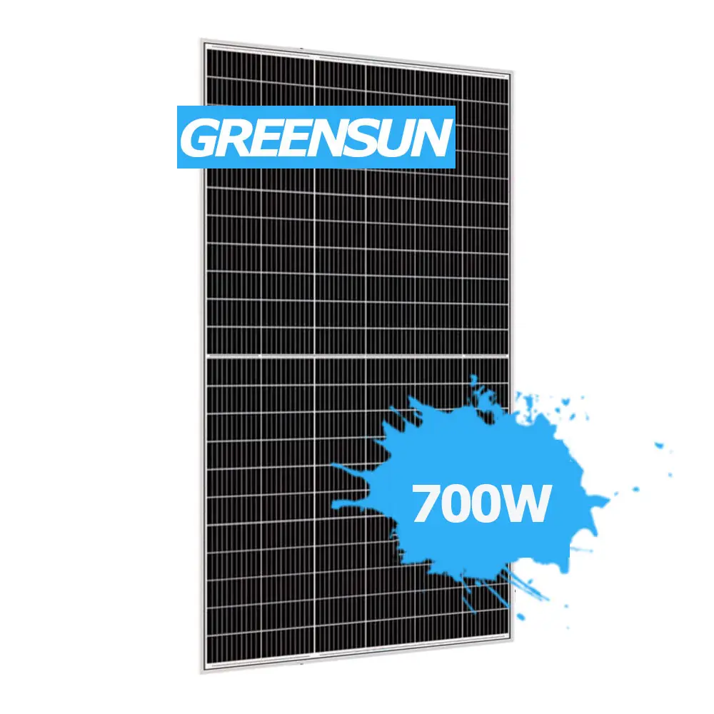 700W Solar Panel 210MM Half Cut 660W 670W 680W 700W China Mono Solar Panel 100KW 150KW Photovoltaic Panel