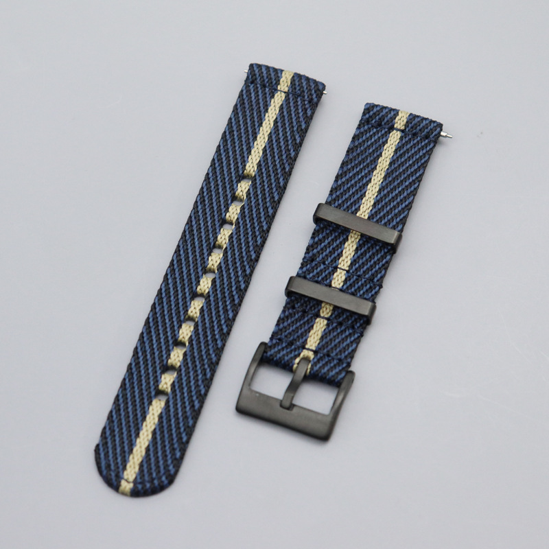 boucle bleu marine et abricot-noir
