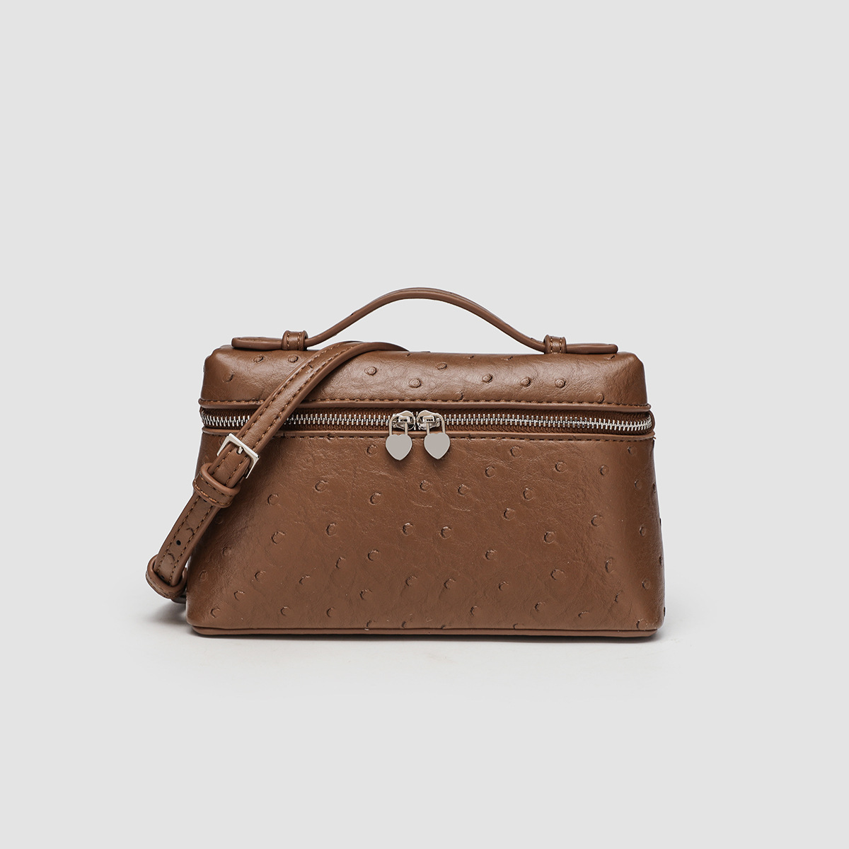 Motif autruche marron