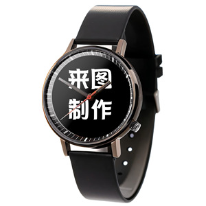 定制Logo DIY创意表盘男女石英表硅胶表带中国定制图案手表 - Product Image 3