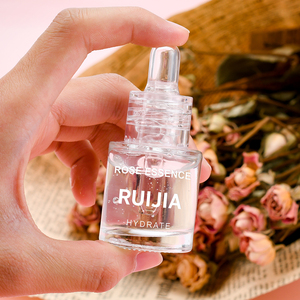 Empty Cosmetic Skin Care Packaging 5ml 10ml 15ml 20ml 30ml Clear Essential Oil Serum Glass Dropper Bottle for Hair Beard Oil - Product Image 1