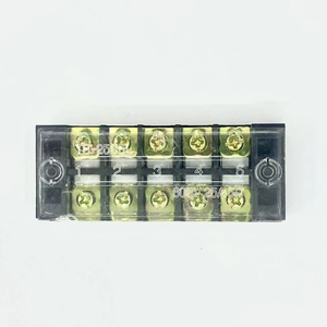 Placa de conexión de latón serie KINEE TC TB certificado CE terminal de tornillo de tira de doble fila bloques de terminales fijos tornillo cubierto - Product Image 3