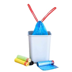 Bolsas de basura con cordón de 13 galones Bolsas de cocina altas Material reciclado Bolsas de basura desechables Rollo para cocina y residuos domésticos - Product Image 4