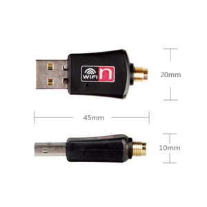 Adaptador inalámbrico de 300Mbps, Dongle wifi usb 2,0, adaptador de diente azul, tarjeta de red inalámbrica - Product Image 3