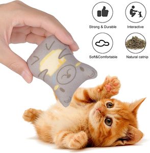 Kitten <strong>Catnip</strong> <strong>Cats</strong> Toys for Indoor Plush Chew Teething Interactive Filled Toy Soft CatToy - Product Image 4
