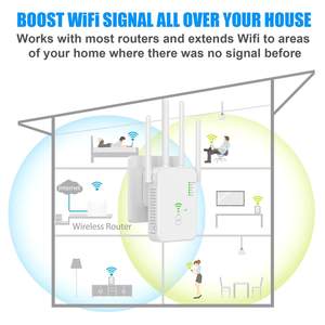 1200Mbps壁挂式强WiFi增强器，适用于带以太网端口和AP模式的家用双频WiFi扩展器5GHz/2.4GHz WIFI增强器 - Product Image 6