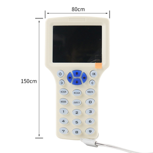 Lector RFID escritor copiadora duplicador IC/ID inglés lector de 10 frecuencias para tarjetas de 125Khz 13,56 Mhz duplicador de llaves con Cable USB