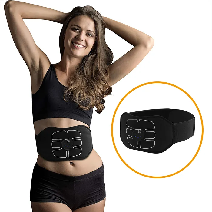 Cinturón de masaje con forma vibratoria cinturón de masaje Delgado estimulador muscular EMS eléctrico para abdomen brazo pierna abdominal EMS máquinas de fitness