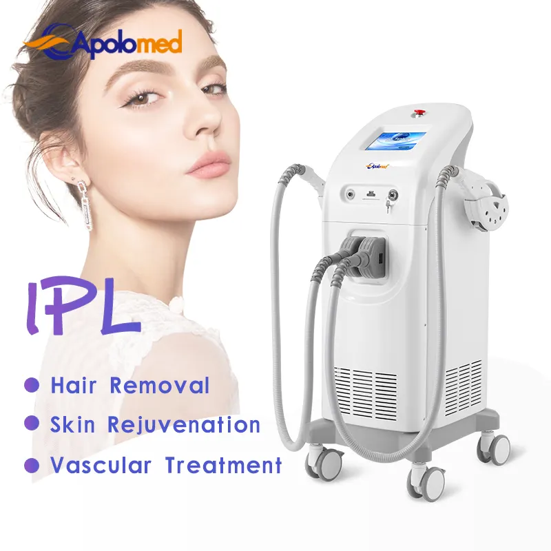 Depilação rápida ipl premium estética, rejuvenescimento da pele, tratamento de acne, branqueamento de manchas grandes, peça de mão opcional