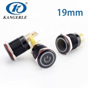 Electronic <strong>Illuminated</strong> <strong>Push</strong> <strong>Button</strong> Waterproof Black Metal <strong>Push</strong> <strong>Button</strong> Switch With Power LED 19mm Chinakel Led Metal <strong>Push</strong> <strong>Button</strong> - Product Image 6