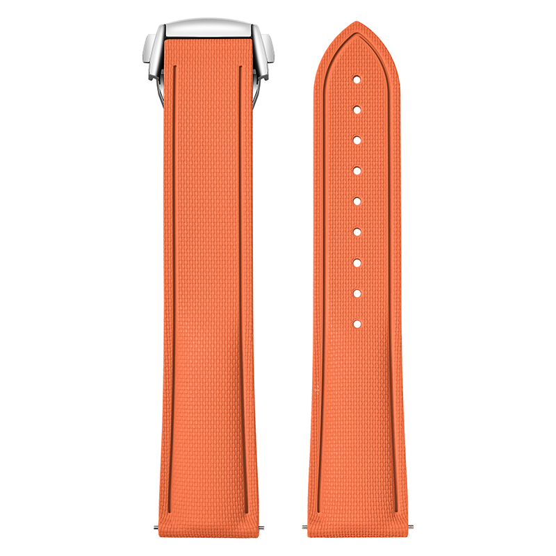 Boucle orange-argent