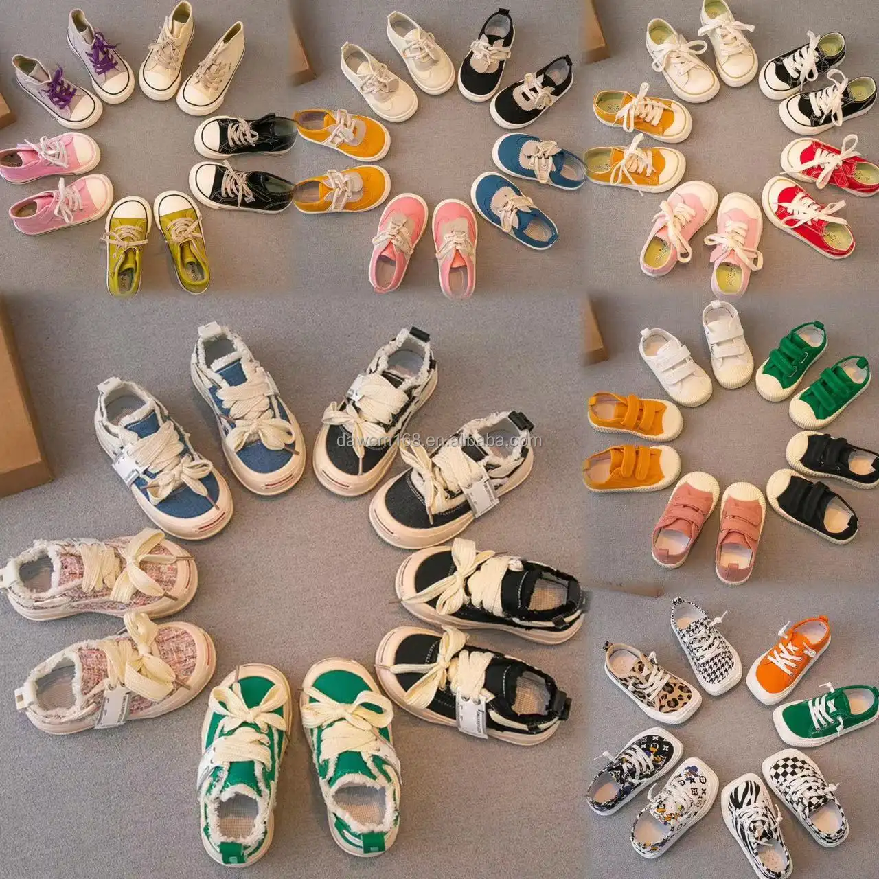 Produttore di scarpe da bambina scarpe con stampa magica scarpe casual per bambini in tela carina per bambini all'ingrosso