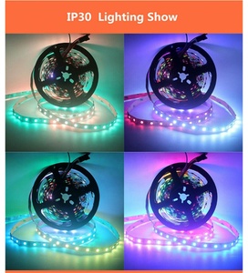 ไฟเส้น LED 2811 5050 RGB 12V WS2811 IC 30 LEDs/M Pixels,ไฟเทปริบบิ้นไดโอดยืดหยุ่นแอดเดรสได้ตามต้องการ - Product Image 2