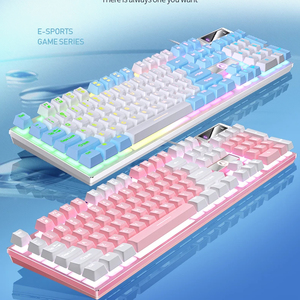 Teclado con cable K500 de color personalizado lavable para juegos RGB teclado para jugadores teclado con cable para ordenador