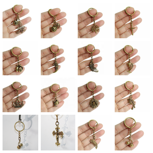 Toptan pirinç anahtarlık kelebek metal anahtarlık içi boş kelebek çanta kolye solmaz. - Product Image 5