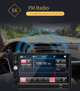 ระบบ CarPlay ไร้สายแบบพกพา7 "ตัวติดตาม GPS อัจฉริยะเครื่องเล่น MP5บลูทูธใช้งานได้กับรถทุกประเภท