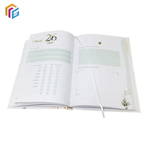 Impresión personalizada de fábrica 2025 calendario planificador de tapa dura diario cuaderno planificador Bloc de notas con marca de libro - Product Image 3