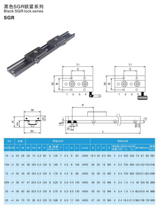 Carril de guía lineal de doble eje Serie SGR SGR15 con guía lineal de rodamiento de bloque SGB15UU para máquina CNC - Product Image 6