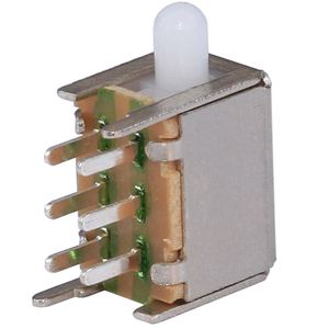 PS22F9130V 0.5A TV Box DPDT Pushbutton <strong>Switch</strong> Right Angle Non Locking Push Button <strong>Switch</strong> for DIP Mounting - Product Image 3