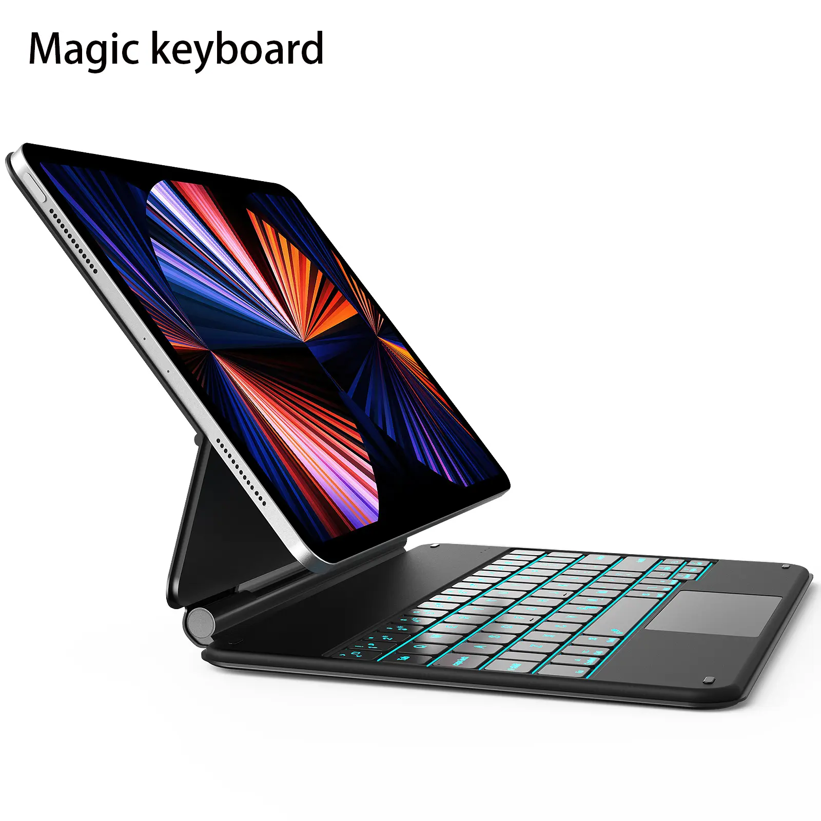 Almofada tátil multifuncional 11 polegadas, sem fio, inteligente, para teclado ipad pro 11, teclado mágico