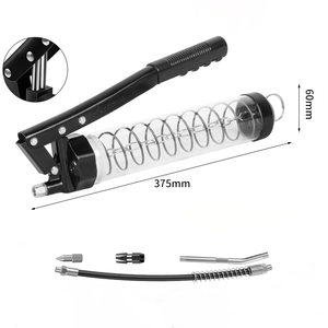 CAVITT Heavy Duty <strong>Lubricating</strong> <strong>Tool</strong> 600 CC Hand-operated Grease Gun Transparent Double Piston Manual Grease Gun