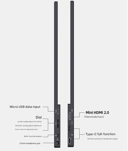 21.5 אינץ fhd 1080p הוביל צג מחשב 60hz קצב רענון זמן מסגרת 220cd/m2 hd vga 75 x75mm Vesa tilt מתכווננת