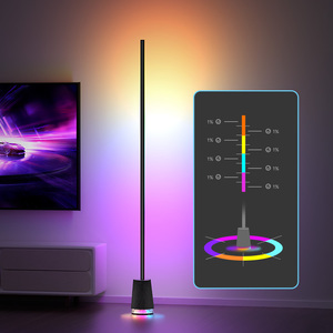 หลอดไฟ CL 1.65M RGB โคมไฟตั้งพื้นตกแต่งบ้านไฟล้อมรอบด้วยรีโมทคอนโทรล RF433โคมไฟยืน - Product Image 3