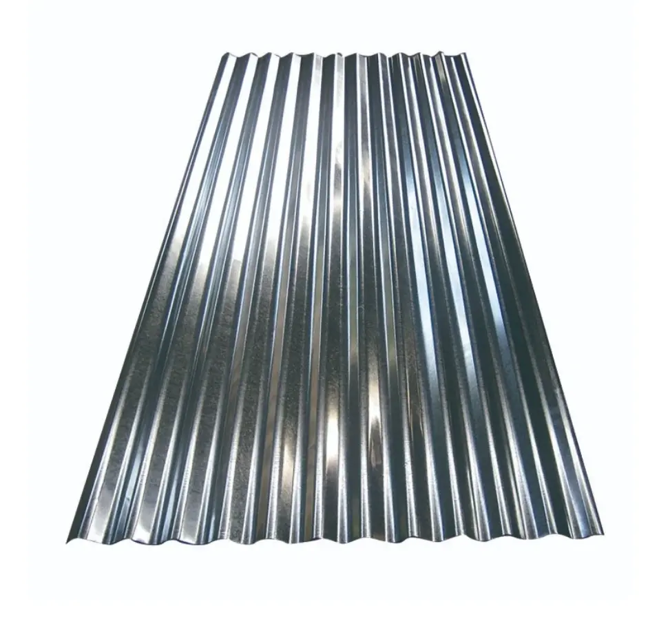 Zinc-aluminio corrugado negro galvanizado acero/placa para techos ambos lados
