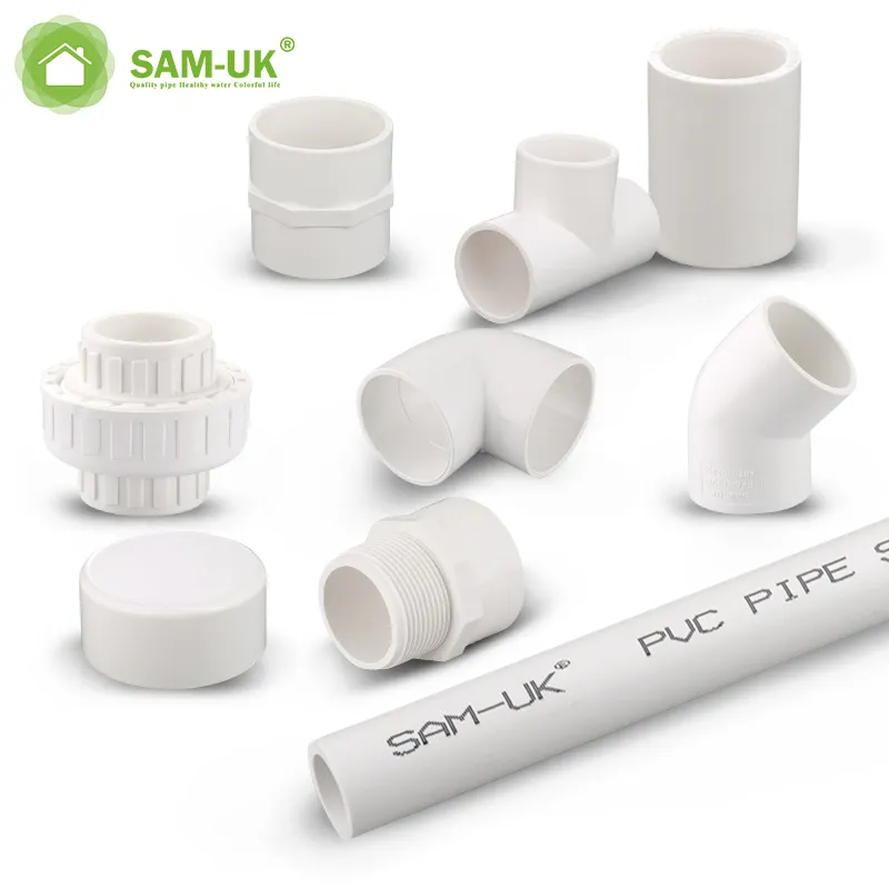 Sam-Uk 1/2 Namen Rubber Pvc Elbo Cross Gezamenlijke Diy Materialen Gegalvaniseerd Elleboog Upvc Pvc Buizen En Hulpstukken Voor sanitair Plastic