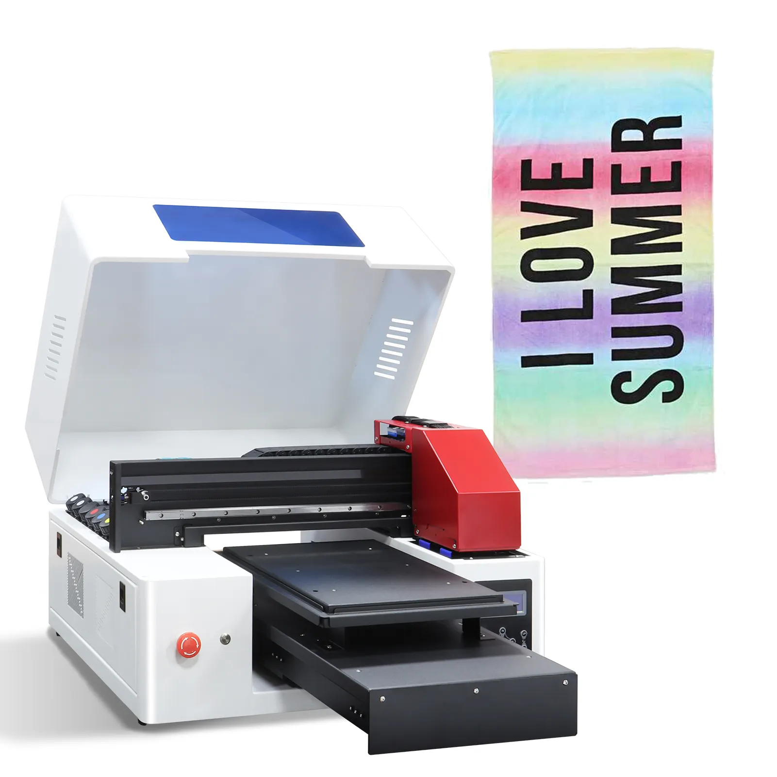 Dtg प्रिंटर टी शर्ट मुद्रण मशीन उच्च गति उच्च बनाने की क्रिया Dtg प्रिंटर कपड़ा इंकजेट Dtg प्रिंटर