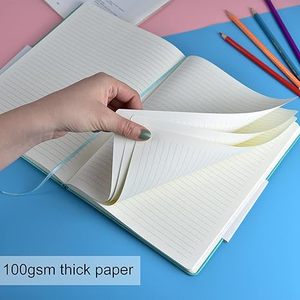 可定制A6螺旋网格纸亚麻封面证书定制标志办公组织者笔记本与数学Lokta纸 - Product Image 4