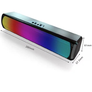 Tarjeta USB portátil profesional Audio inalámbrico BT Altavoz Computadora Categoría barra de sonido Luz LED Bluetooth Altavoz de escritorio - Product Image 6