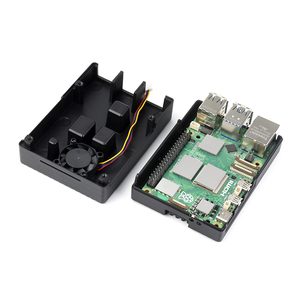 Aismartlink Eingebauter Lüfter und Kühlkörper säulen, gerilltes Gehäuse mit Aluminiumst reifen für Raspberry Pi 5 - Product Image 2