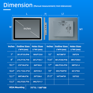 Pantalla de red monitor LCD pantalla táctil de 21,5 pulgadas Monitor digitalizador LCD WiFi LCD todo en un monitor de PC - Product Image 2
