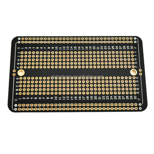 Prototyp PCB Solde rable Bread board für Elektronik projekte Kompatibel für DIY Arduino Löt projekte, vergoldet, schwarz