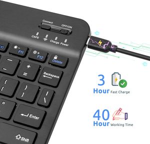 Slim <strong>Keyboard</strong> Wireless Rechargeable bluetooth Tablet <strong>Keyboard</strong> Espanol Spanish Portable Cheap Tablet Pc <strong>Keyboard</strong> - Product Image 6