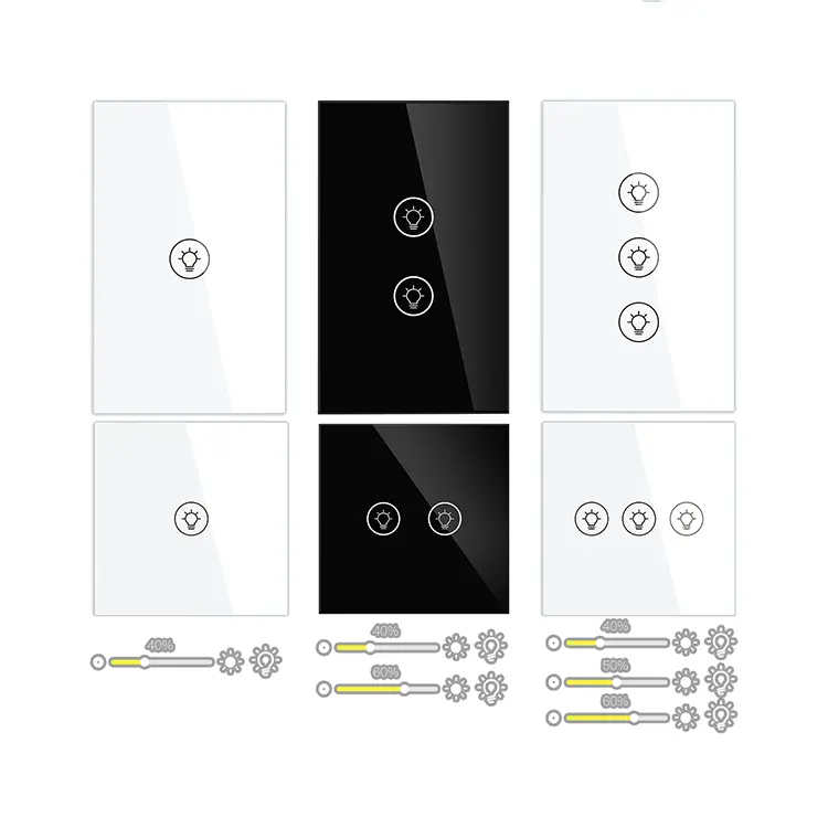 1 2 3 Bende Zigbee Dimmer Schakelaar Tuya Smart Wifi Dimmer Schakelaar Lamp Dimmen Compatibel Alexa Google Home