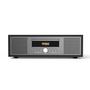 制造商价格BT 5.0 AUX双USB输入充电木制立体声扬声器系统DAB调频数字收音机光盘播放器 - Product Image 4