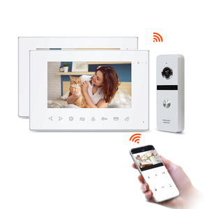 Sıcak satış tuya wifi görüntülü kapı telefonu interkom kapı zili 4 wire commax diyafon akıllı mobil uygulama kontrolü akıllı ev - Product Image 1