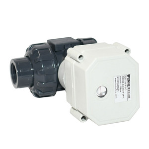 1/2 ''DN15 модулирующий UPVC шаровой клапан с истинным соединением 9-24VDC аналоговый сигнал управления 4-20mA 0-5V 0-10V - Product Image 4