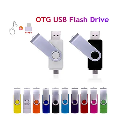 Customized Logo USB 2.0 Flash Drive Smart Phone OTG 4GB 8GB 16GB 32GB 64GB Pendrive 3 In 1 Usb Memory Stick Flash Drive