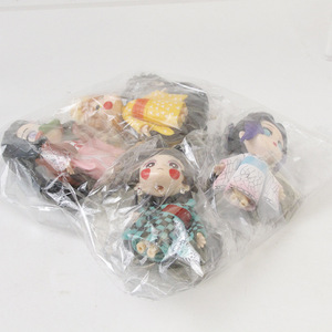 Demon Slayer kimetsu no Yaiba nhân vật hành động Bộ 5 nhân vật Kimono 10cm dễ thương mô hình búp bê tanjiro zenitsu nezuko mô hình anime - Product Image 3