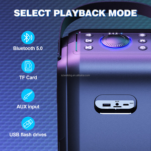 Original W-KING T9-2 Party Loud RGB LIGHT 80W <strong>Output</strong> <strong>Bluetooth</strong> Speaker Portable Wireless Outdoor Boombox, 24H/EQ/U-Disk/TF/AUX - Product Image 5