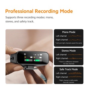 Sistema de pantalla táctil profesional S20 Inalámbrico Lavalier Micrófono dual AI Reducción de ruido Grabación Llamadas Mini Etiqueta Mic - Product Image 4