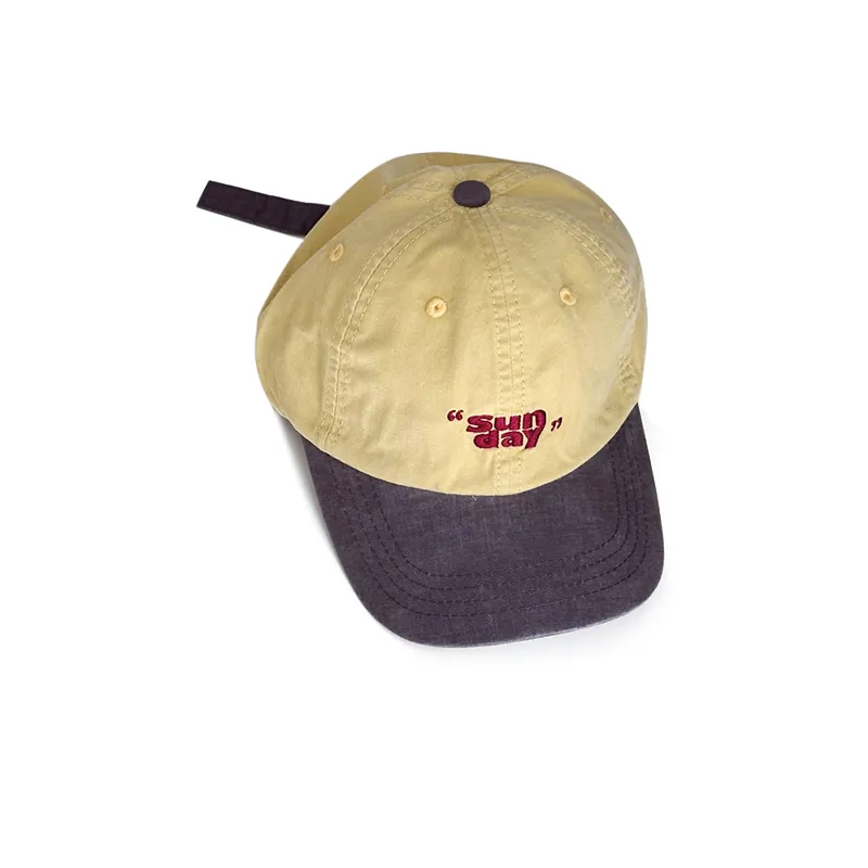 Cappellino sportivo da Golf regolabile a 6 pannelli di lusso con lettere di cotone ricamato due toni basso profilo cappellini da Baseball non strutturati per uomo e donna